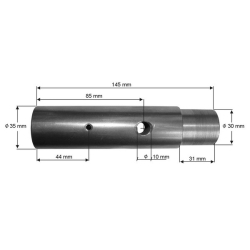 3019010LG Svornjak s podmazivanjem 35x145 mm Bar Cargolift